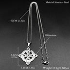 Slavic Witch Knot Pendant Necklace — Stainless Steel