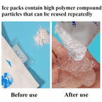 100ml/400ml Reusable Cold Compress Gel Ice Packs Packs For Injuries,Pain Relief,Safe Eco-Friendly Hot And Cold Gel