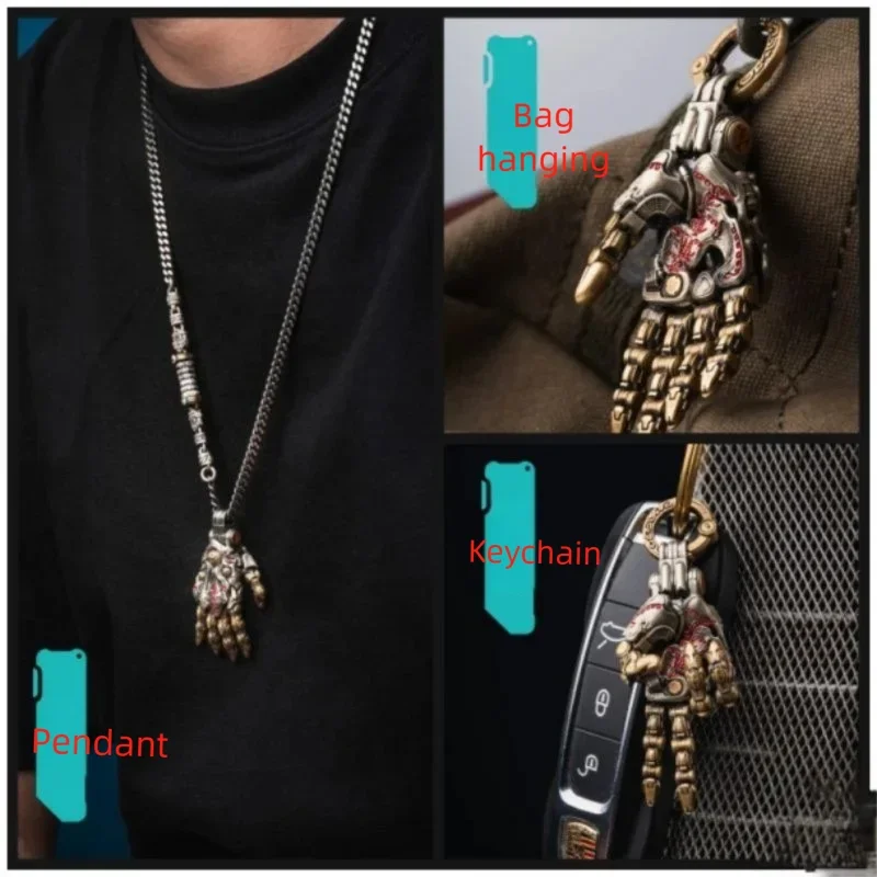 Gothic Mechanical Hand Pendant Necklace