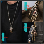 Gothic Mechanical Hand Pendant Necklace