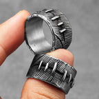 Gothic Suture Ring Stainless Steel
