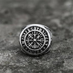 Nordic Viking Letter Fashion Retro Ring Men's Punk Ring Hip Hop Rock Party Motorcycle Accessories Jewelry Accessories
