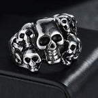 New Design Skull Crow Skull Ring Woodpecker Bird Men's Ring Punk Stylish Jewelry