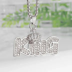 Hip Hop Iec Out Put Crystal Zirconia Dollar Sign Pendant Necklace Fashion Punk Cool Rock Rap Party Jewelry Accessories