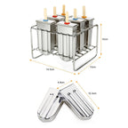 Stainless Steel Popsicle Mold Rack Ice Lolly Mold Frozen Lolly Popsicle Maker Homemade Ice Cream Mold with Popsicle