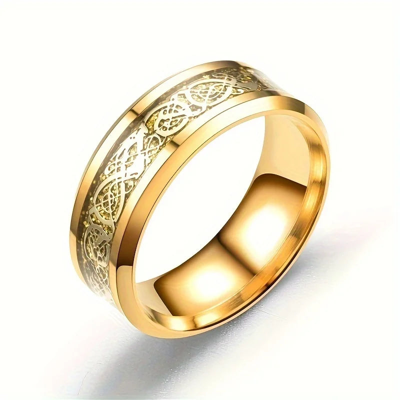 Fashion Black Narrow Wood Grain Stainless Steel Rings For Men Anniversary Party Jewelry Accessories Classical Men Rings