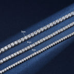 Moissanite Iced Out 925 Silver Chain 5mm
