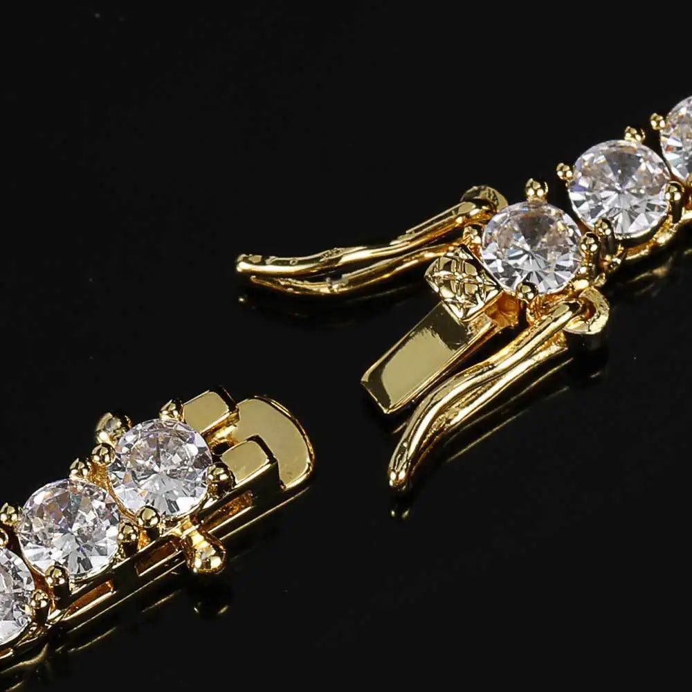 Tennis Bracelet with Stones — Stainless Steel