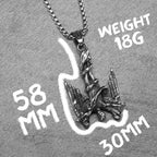 Fallen Angel Pendant Necklace — Stainless Steel
