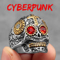 Cyberpunk Skull Ring — Stainless Steel