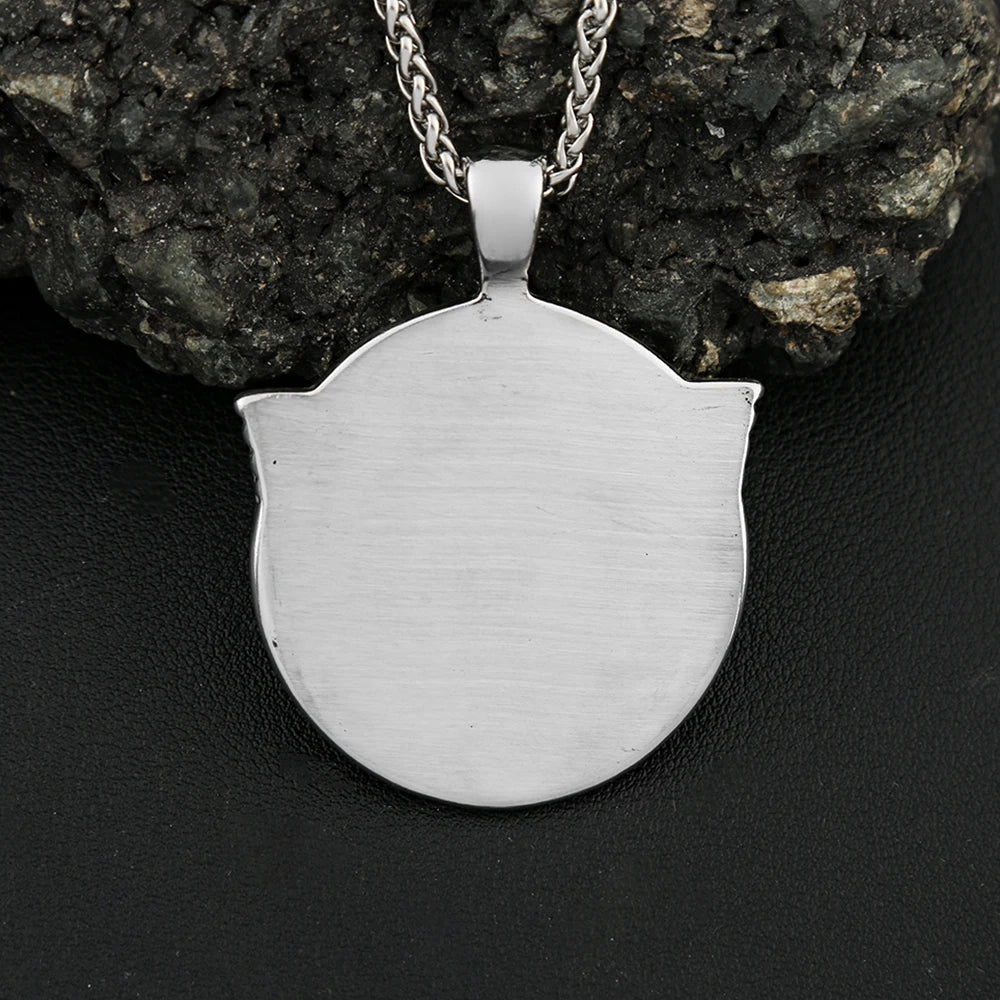 Odin Steel Pendant Vintage Nordic Vikings Head