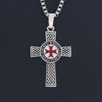 Cross Templar Pendant — 925 Silver
