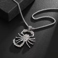 High Quality Zircon Scorpion Lobster Pendant Necklace, Hip Hop Rock Party Jewelry Accessories for Men Women