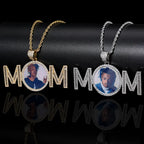 Iced Out Photo Pendant Necklace Memory
