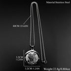 Archangel St.Michael Protect Us Cross Medal Pendant Necklace Stainless Steel Christian Saint Michael Chain Amulet Jewelry Gift