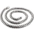 9MM Wide Curb Chain Man Necklace Polished Stainless Steel 50/60/70CM Long Men's Keel Chains Necklaces Choker Items