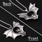 Gothic Bat Stainless Steel Pendant Necklace