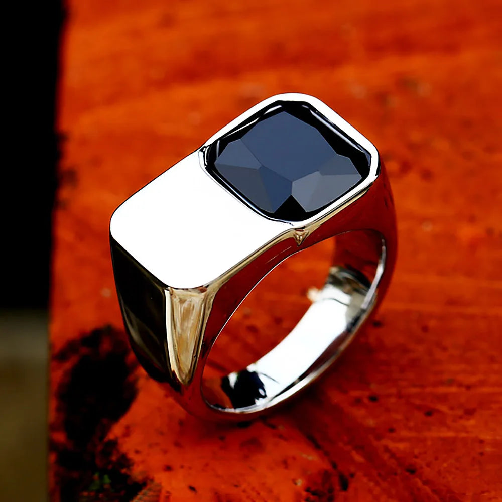 Korean Version Of Simple Ring Men Women Punk Hip Hop Stainless Steel Biker Men Ring Fashion Simple Jewelry Gift Wholesale