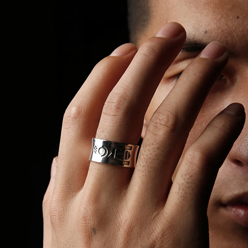 Retro SOYOMBO Mongolian Ring For Men Silver Color Punk Gothic Open Ring Blessing Jewelry Unisex Accessories Lovers Gift
