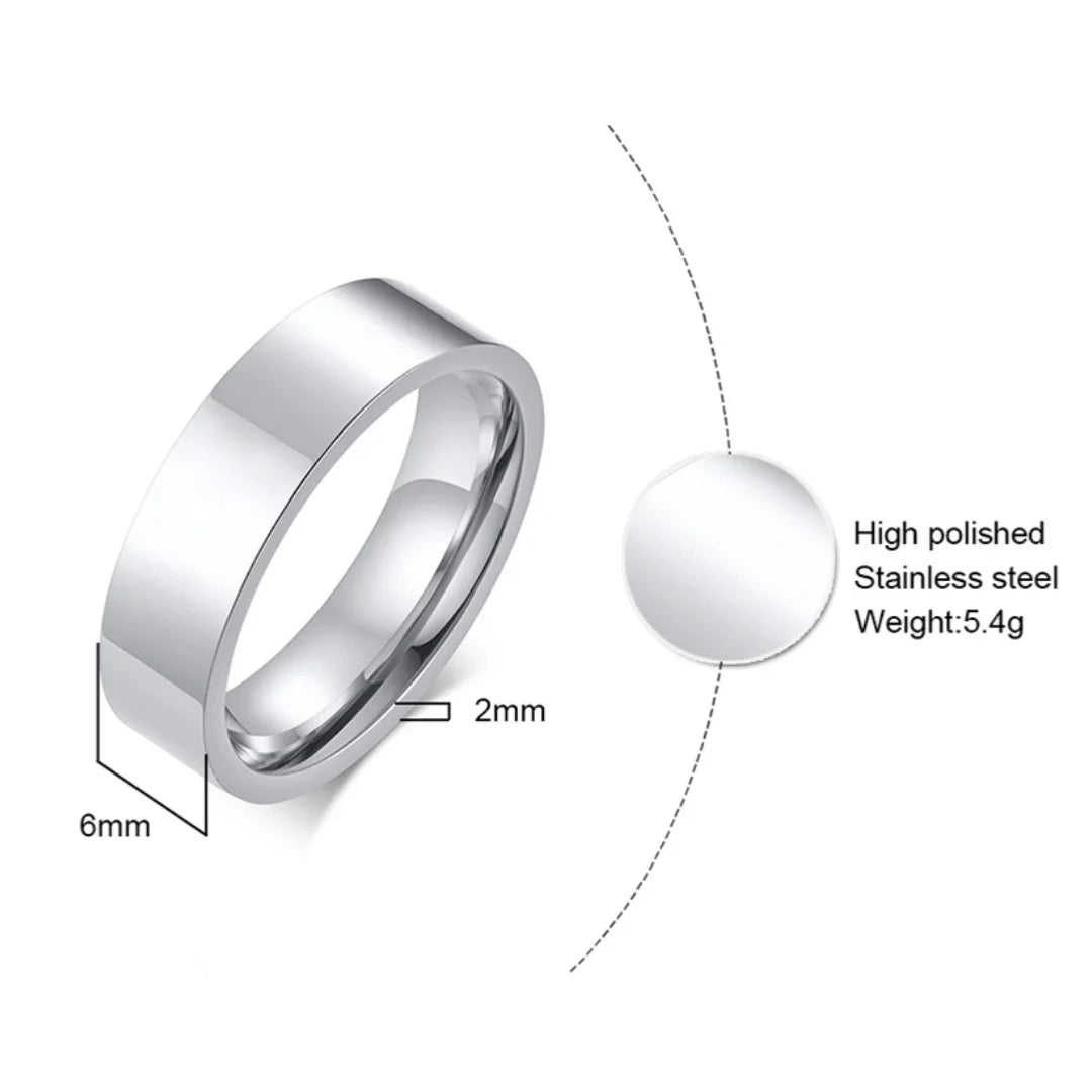 Classic Band Ring — Stainless Steel