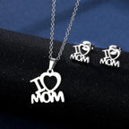 Mama Letter Pendant Necklace — Minimal