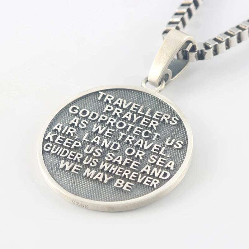 St. Christopher Pendant — 925 Silver