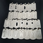 Steel Pendant 316L Initials Letter Name