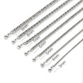 Punk Style Double Woven Six Sided Cuban Chain Stainless Steel Necklace Basic Hip Hop Men's Necklace Fashion Jewelry Accessories