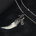 1pcs Creative Men's Necklace Pendant Horror Theme Skeleton Death Reaper Scythe Necklace Halloween Party Accessories