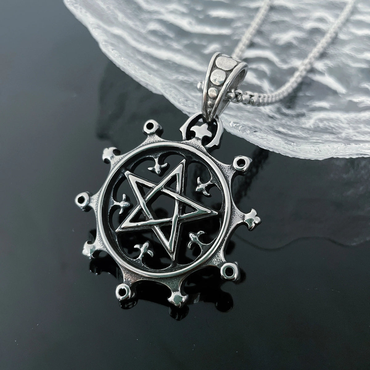 Pentagram Viking Amulet Pendant Necklace — Stainless Steel