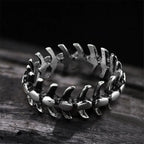 Cool Punk Stainless Steel Fishbone Ring For Man Vintage Style Classic Rvs Wedding Band Casual Sport Sieraden Boyfriend Gift