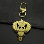 Egyptian Scarab Eye of Ra Horus Symbol Necklaces Stainless Steel Gold Color Ankh Key Of Life Necklace Jewelry collares