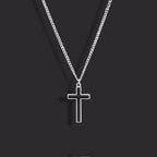 Cross Black Pendant Japanese Korean