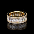 Iced Out Ring Stainless Steel 8MM CZ