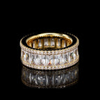 Iced Out Ring Stainless Steel 8MM CZ