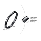 Basic Rings for Men,2/4/6/8/10mm Width Plain Dome High Polished Stainless Steel Wedding Band Promise Ring,Comfort Fit US Size