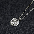 Chi-Rho Alpha Omega Pendant Necklace — Zinc Alloy