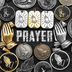 Praying Hands Cross Pendant — Stainless Steel