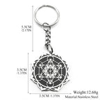Angel Seal Keyring — Stainless Steel
