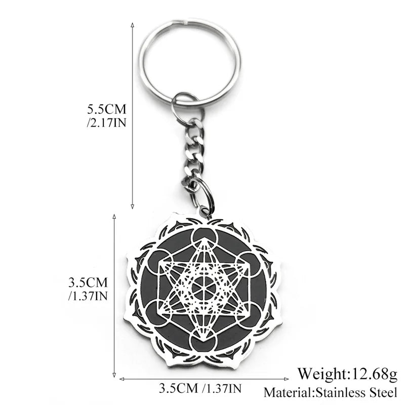 Angel Seal Keyring — Stainless Steel