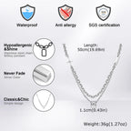 Double Cuban Chain Choker — Stainless Steel