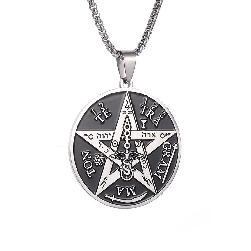 Trendy Mogan David Star Pendant High-Quality Alloy Israel Jewish Star of David Necklace for Men Jewelry