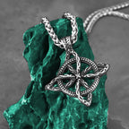 Scandinavian Celtic Knot Choker Necklace — Steel