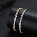 Iced Out Rock Sugar Tennis Chain Miami Cuban Link Necklace 5mm