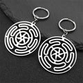 Hecate Wheel Pendant Necklace — Stainless Steel