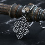 Retro 2024 New Punk 316L Stainless Steel Viking Celtic Knot And Thor Pendant Necklace For Man Women Couple Gift