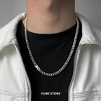 Hip Hop Buckle Cuban Necklace For Man Woman Non Fading Titanium Steel Clavicle Chain Streetwear New Couple Grunge Jewelry Gift