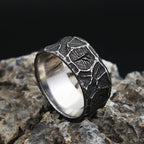 Punk Vintage Nordic Viking Rune Ring Stainless Steel Biker Amulet Ring For Men Women Unique Simple Jewelry Gift Dropshipping