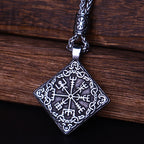Viking Vegvisir Compass Pendant — Stainless Steel