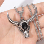 Vintage Domineering Bull Head Pendant Charming Men's Necklace Fashion Christmas Valentine's Day Gift Talisman Jewelry